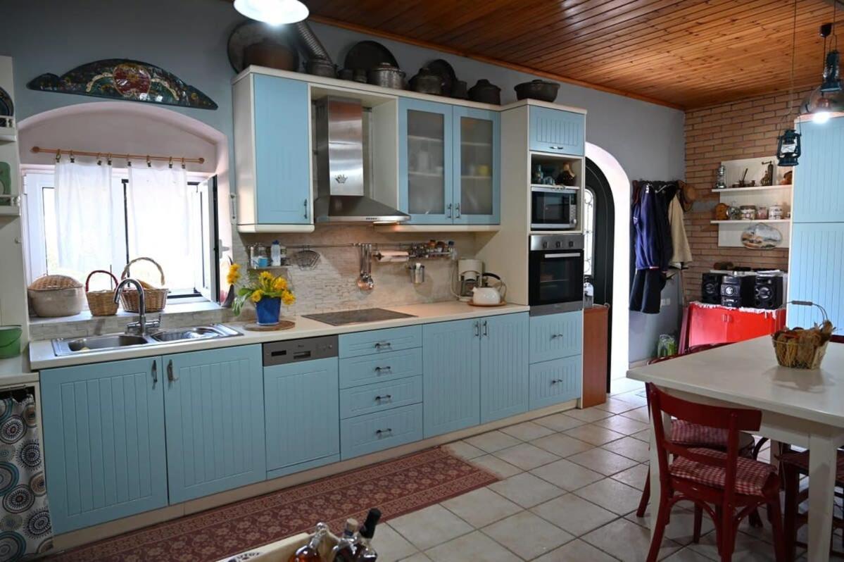 Kalavrita Winter Retreat - Homely Spacious Chalet Áno Vlasía Bagian luar foto